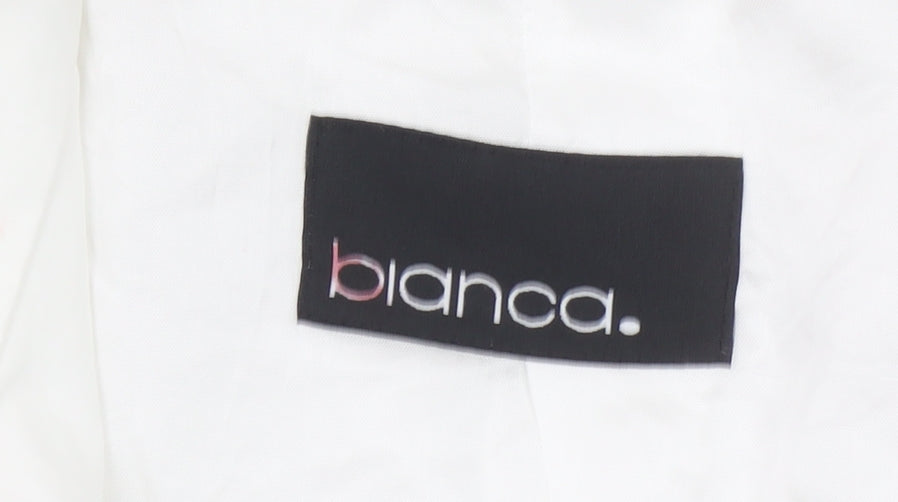 Bianca Women’s White Lightweight Full Zip Jacket Size 12