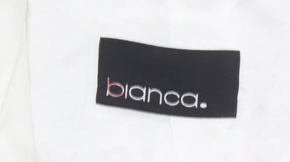 Bianca Women’s White Lightweight Full Zip Jacket Size 12