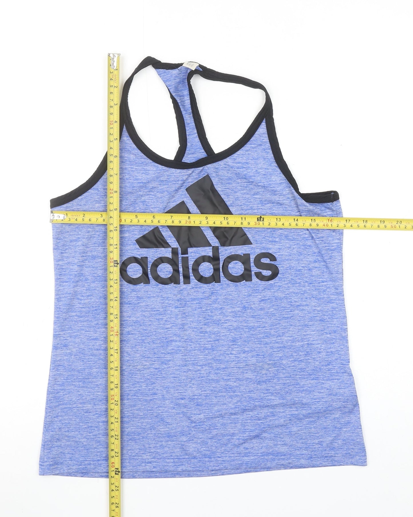 Adidas Womens Blue Racerback Climalite Tank Top Size M
