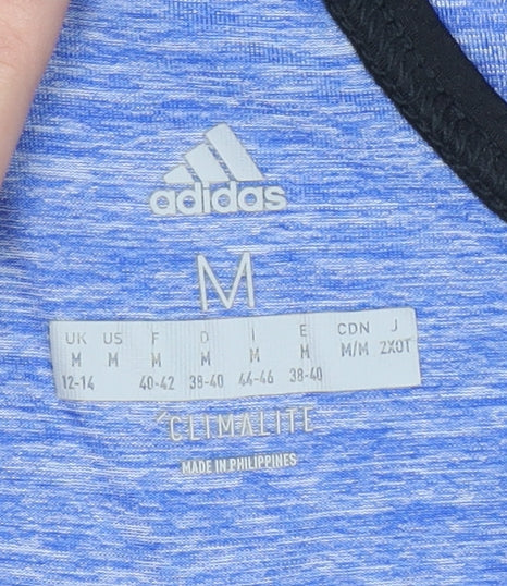 Adidas Womens Blue Racerback Climalite Tank Top Size M