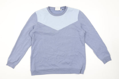 TOG24 Women's Blue Crew Neck Pullover Sweatshirt Size 14