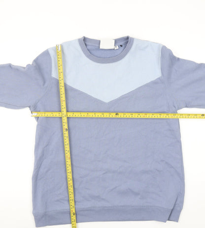 TOG24 Women's Blue Crew Neck Pullover Sweatshirt Size 14