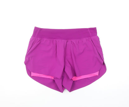 Under Armour Womens Purple XL Athletic Running Shorts