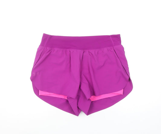 Under Armour Womens Purple XL Athletic Running Shorts