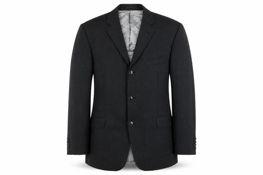 Lino Vierra Men's Grey 42S Wool Blend Classic Blazer Jacket