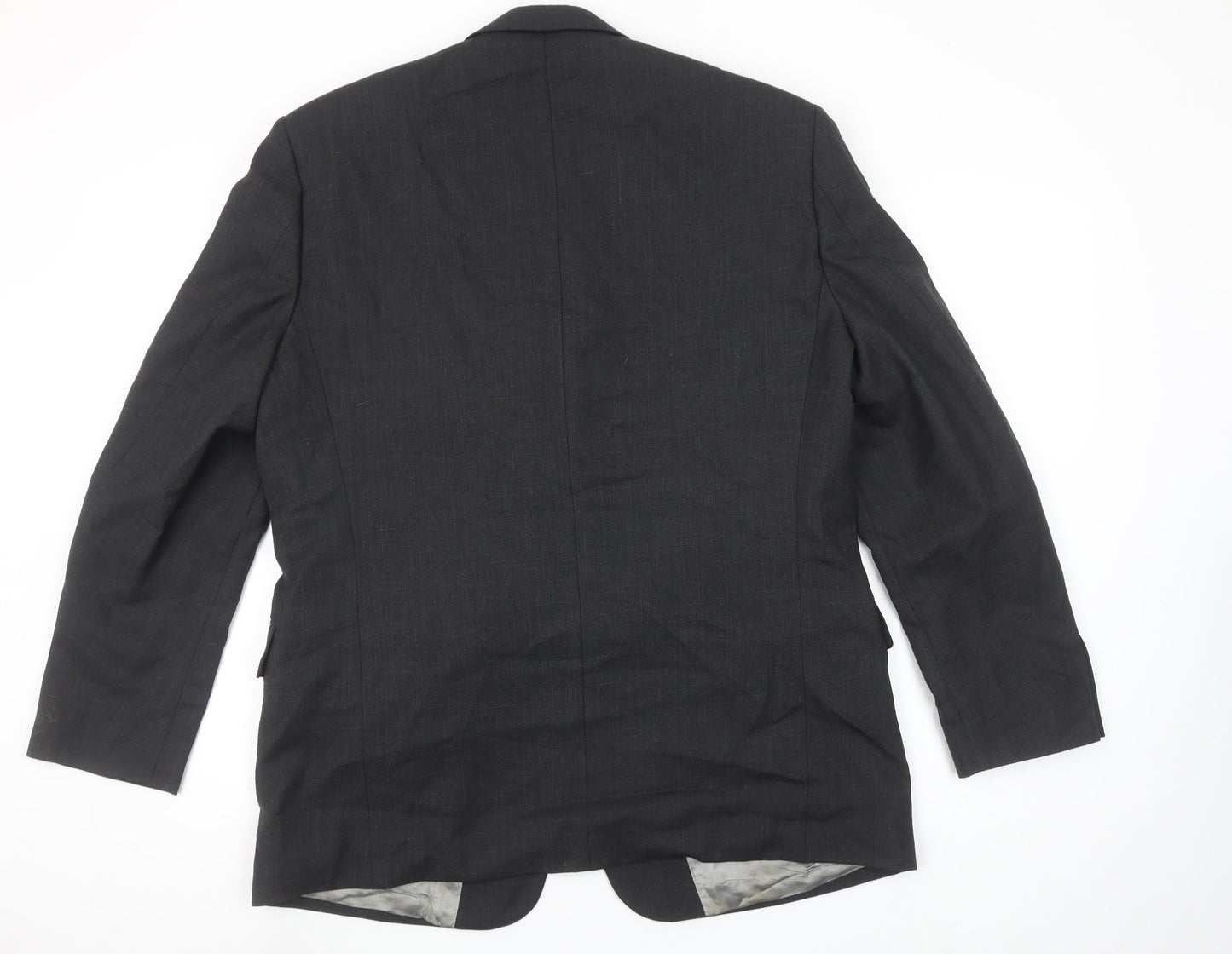 Lino Vierra Men's Grey 42S Wool Blend Classic Blazer Jacket