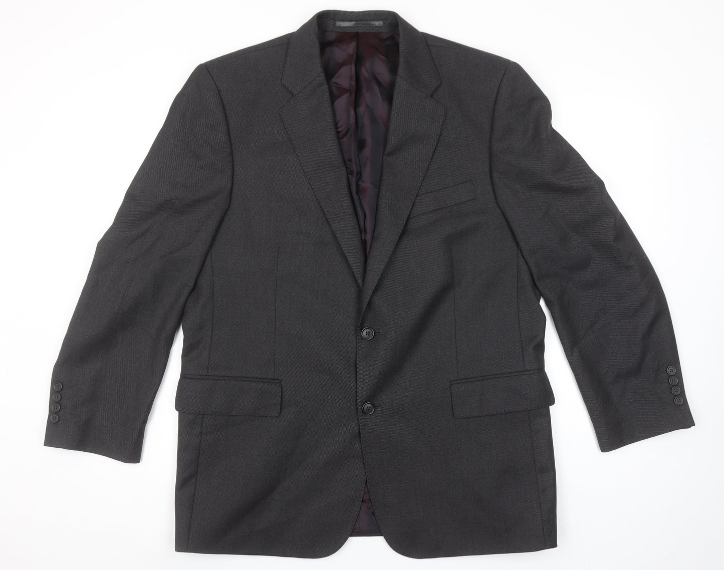 Chester by Chester Barrie Men's Grey Wool Blazer Jacket Formal 40R