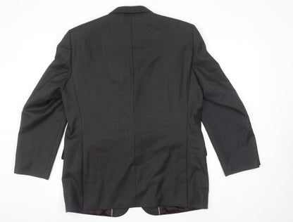 Chester by Chester Barrie Men's Grey Wool Blazer Jacket Formal 40R