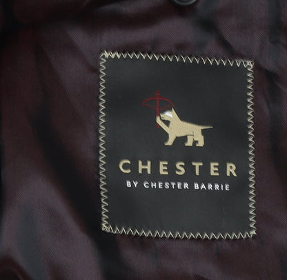 Chester by Chester Barrie Men's Grey Wool Blazer Jacket Formal 40R