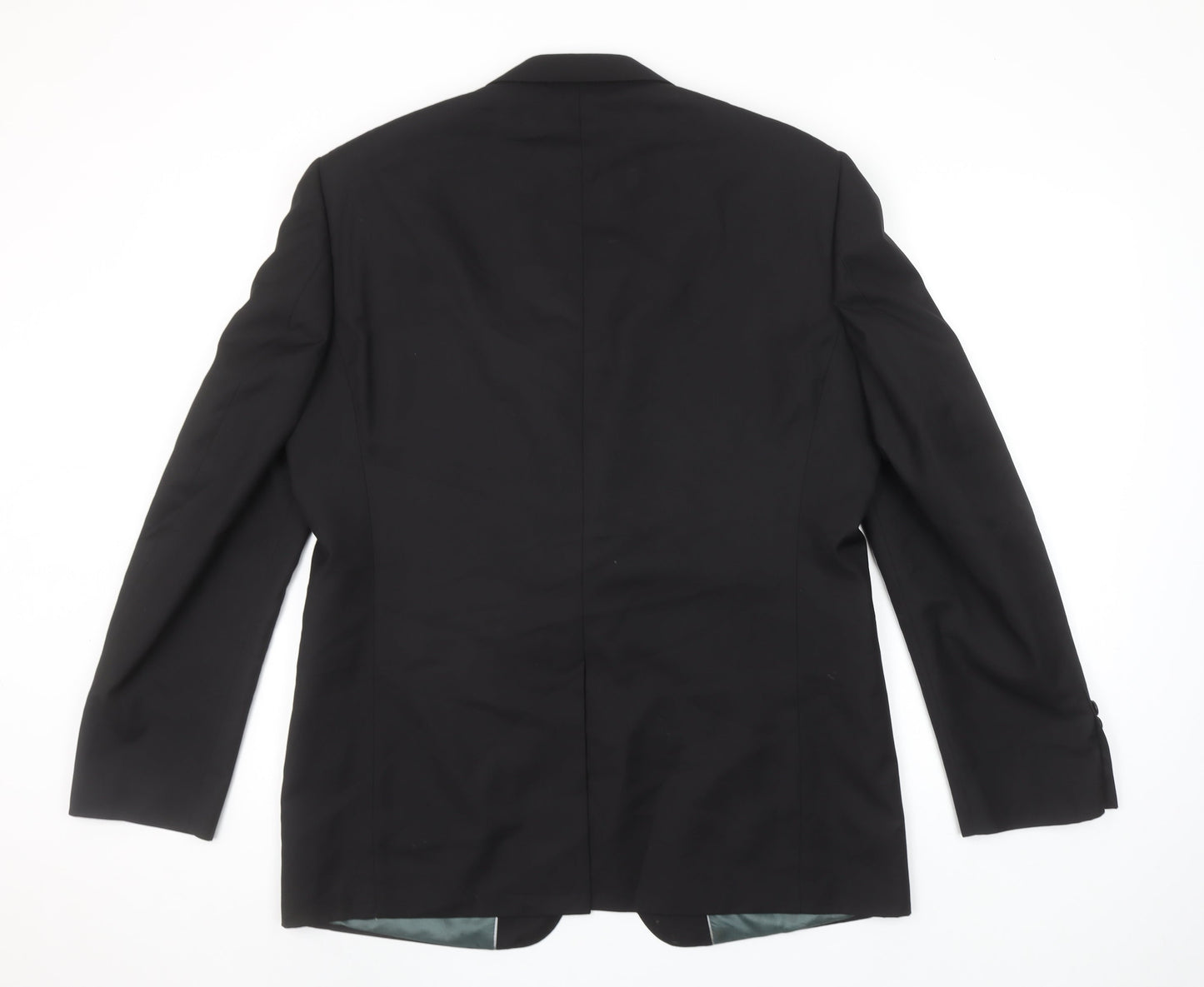 Lime 1962 Men's Black 42R Regular Fit Single-Breasted Blazer