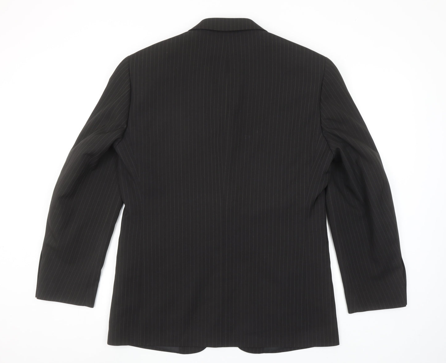 Taylor & Wright Men's Black Pinstripe 38S Suit Jacket