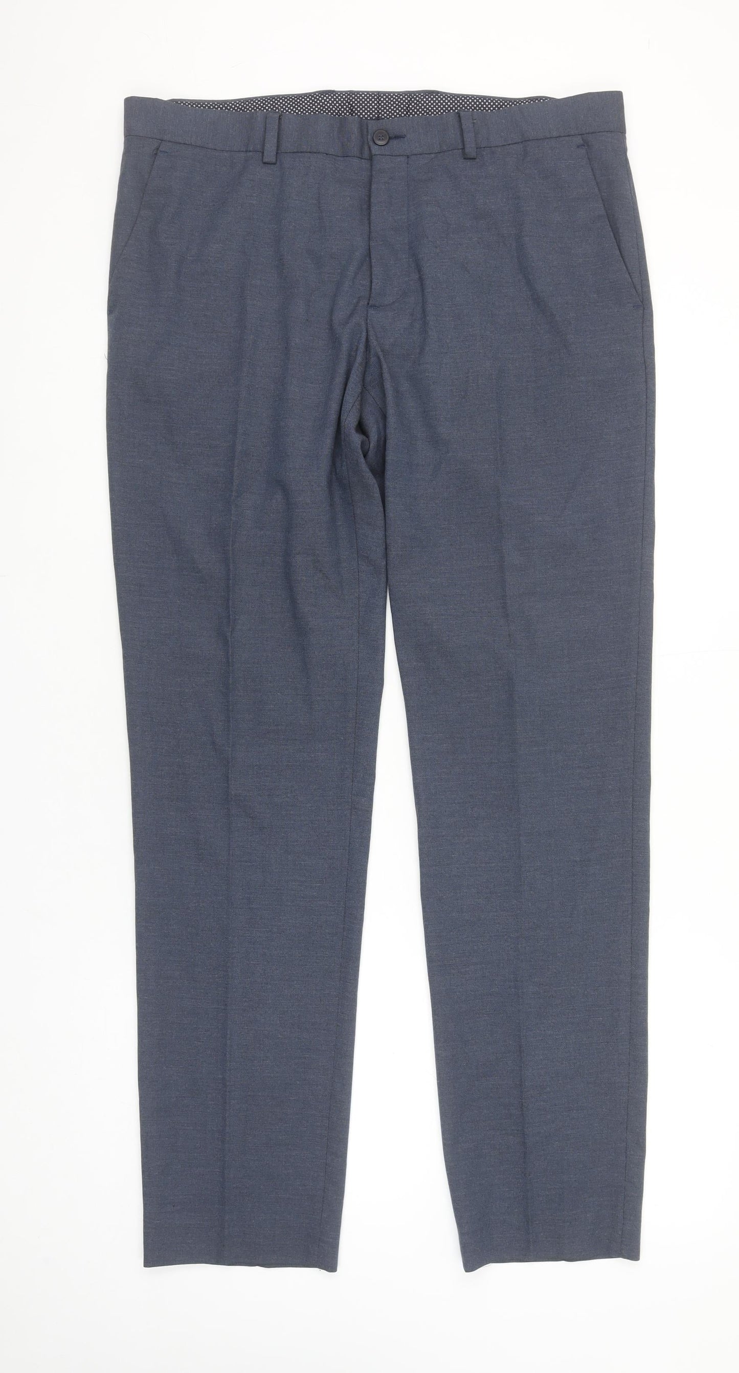 Zara Man Slim Fit Blue Dress Pants Men's M Casual Workwear Trousers