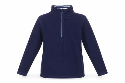 Gap Womens Navy Blue Fleece Pullover Sweatshirt L 1/2 Zip