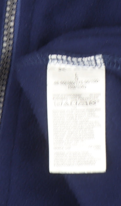 GAP Womens Navy Blue Fleece Pullover Sweatshirt L 1/2 Zip
