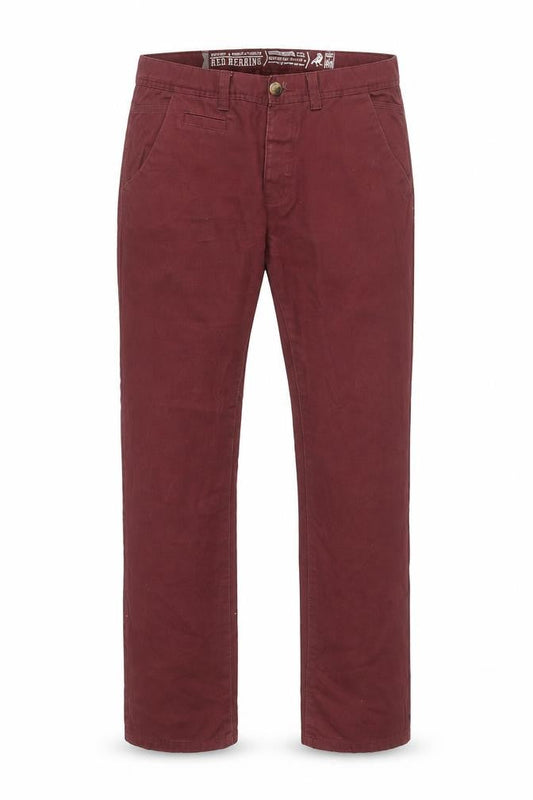 Red Herring Men's Red Straight Regular Fit Jeans 34L 34W