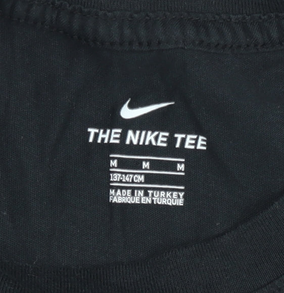 Nike Women’s Black Air Logo Short Sleeve Cotton T-Shirt M