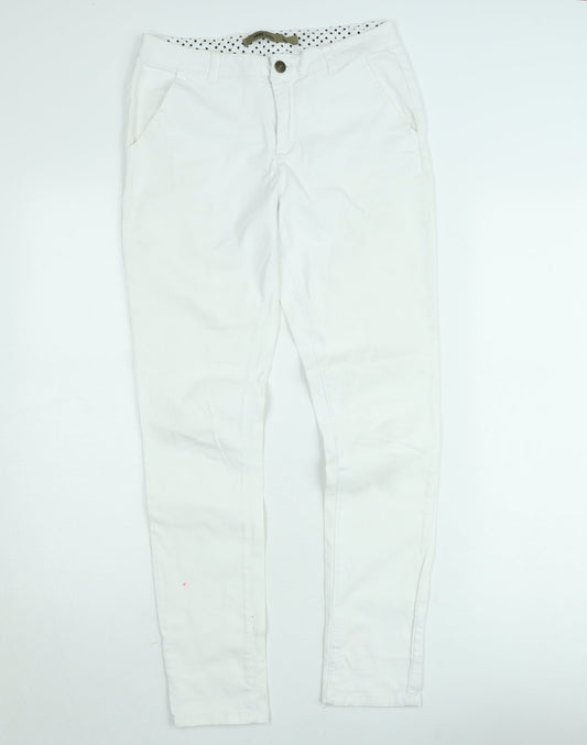 LOVE Jeans Women's White Size 8 Straight Leg Denim Jeans