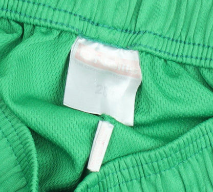 O'Neills Boys Green Athletic Shorts 28 cm Waist Elastic Waistband Polyester
