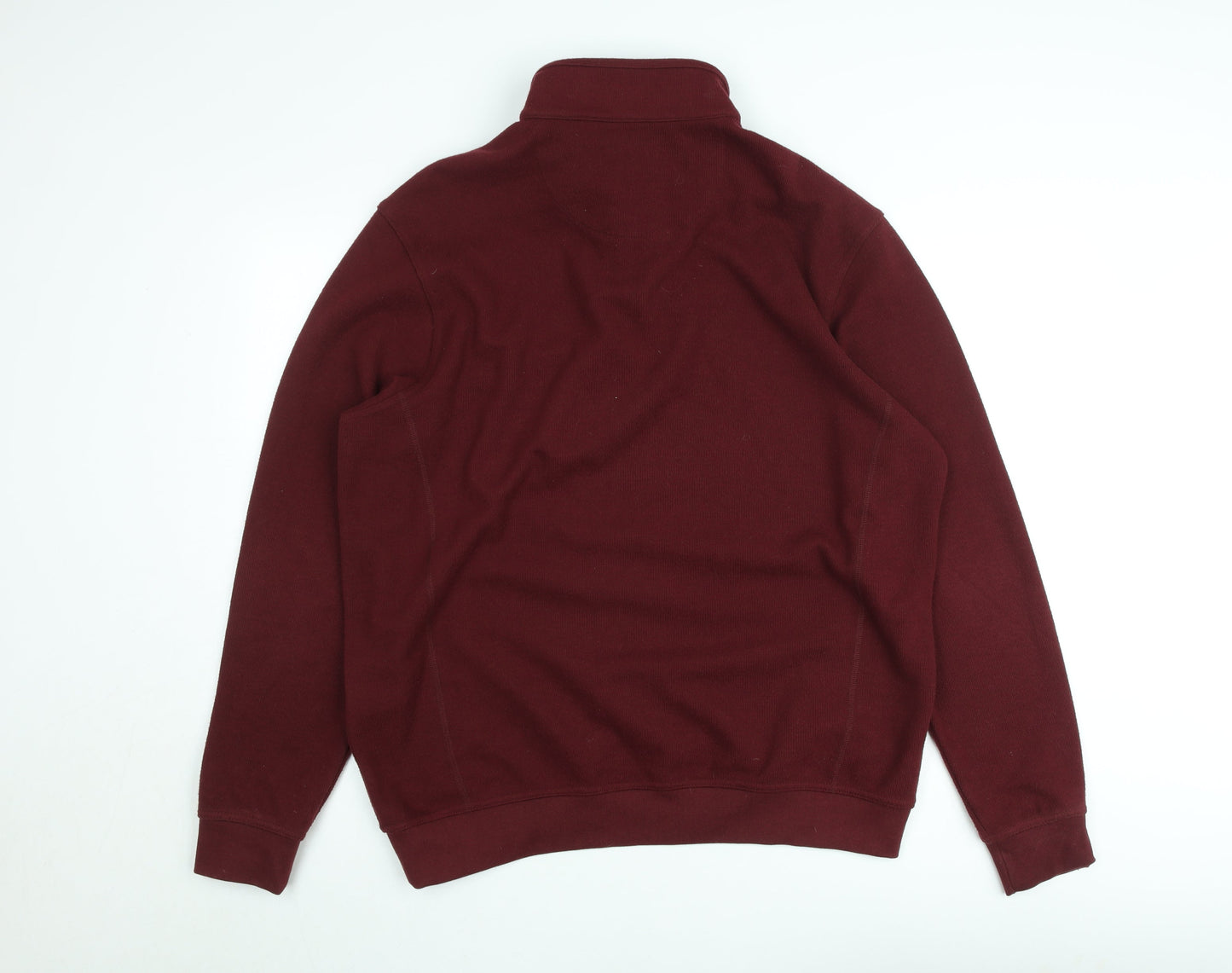 Westbury Men’s Red XL 1/4 Zip Mock Neck Knit Pullover Sweatshirt