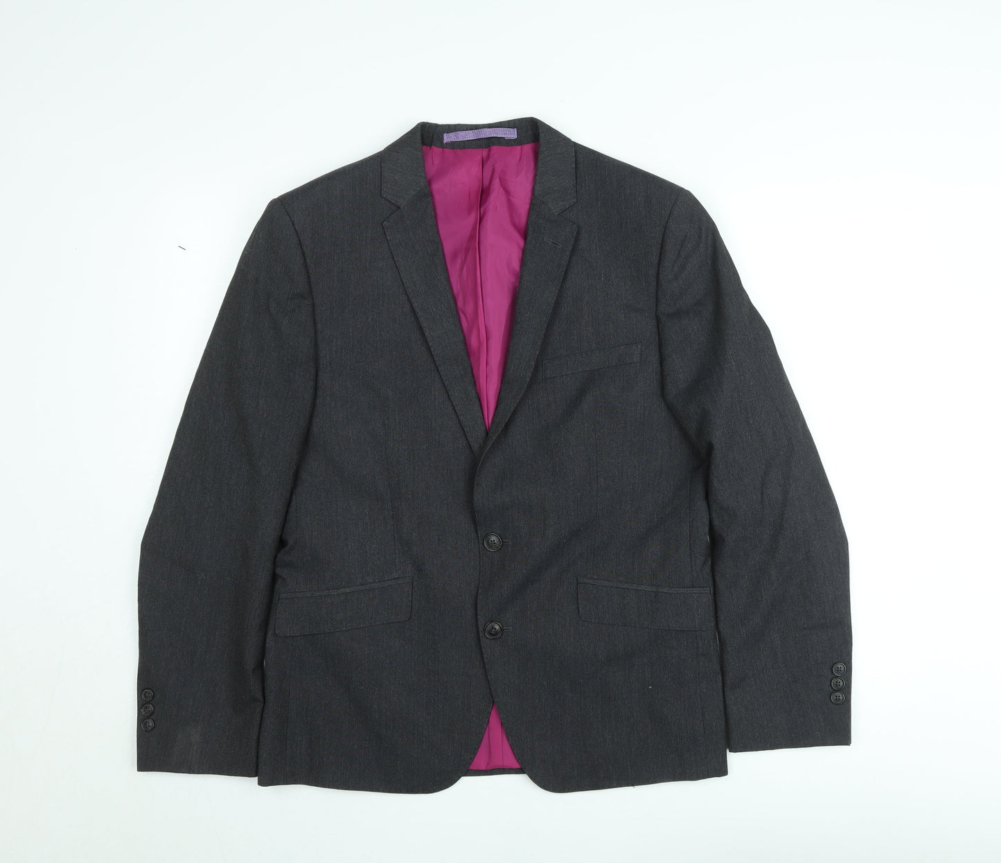 Mens UK Size 40 Marks and Spencer Regular Grey Suit Jacket