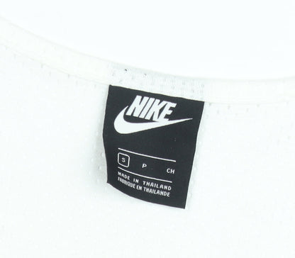 Nike Women's Black White Colourblock Mesh Tank Top Size S