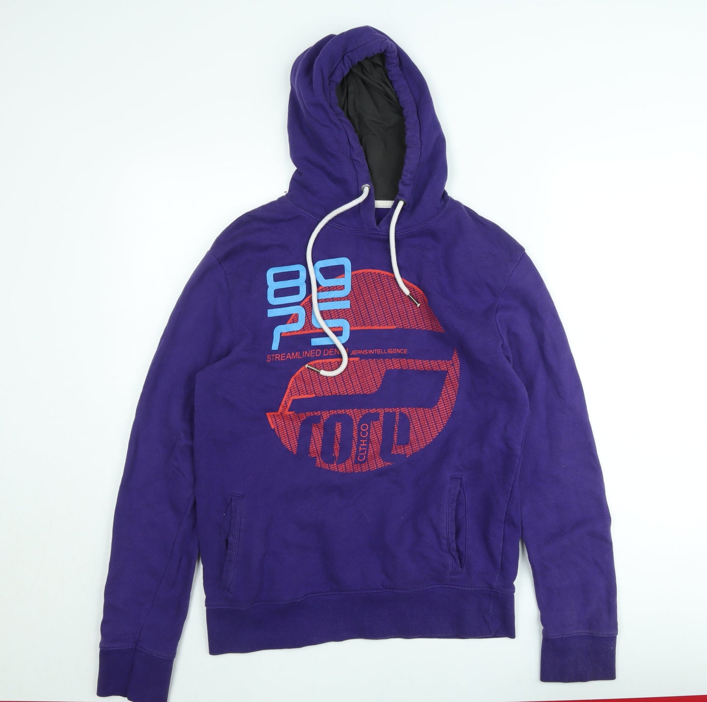 Mens UK Size M JACK & JONES Purple Pullover Hoodie
