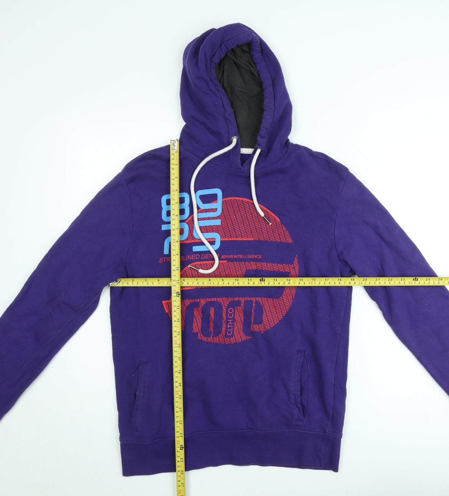 Mens UK Size M JACK & JONES Purple Pullover Hoodie