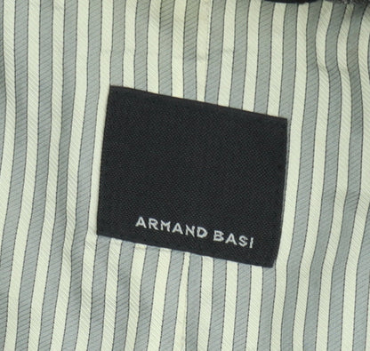 Armand Basi Women's Grey Cotton Trench Coat Size 12 Belted Classic Style