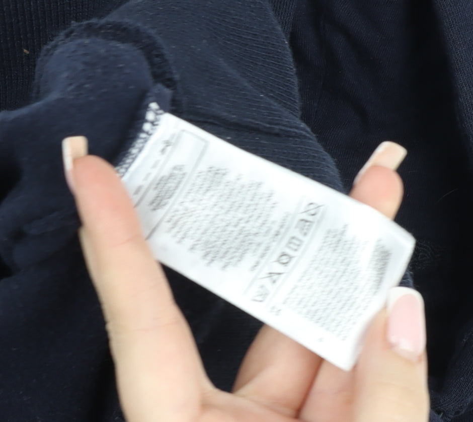 Adidas Originals Navy Hoodie Womens Size 10 Pullover Sweatshirt