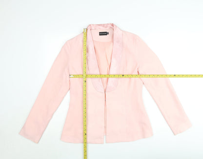 PrettyLittleThing Women's Pink Shawl Collar Blazer UK 12