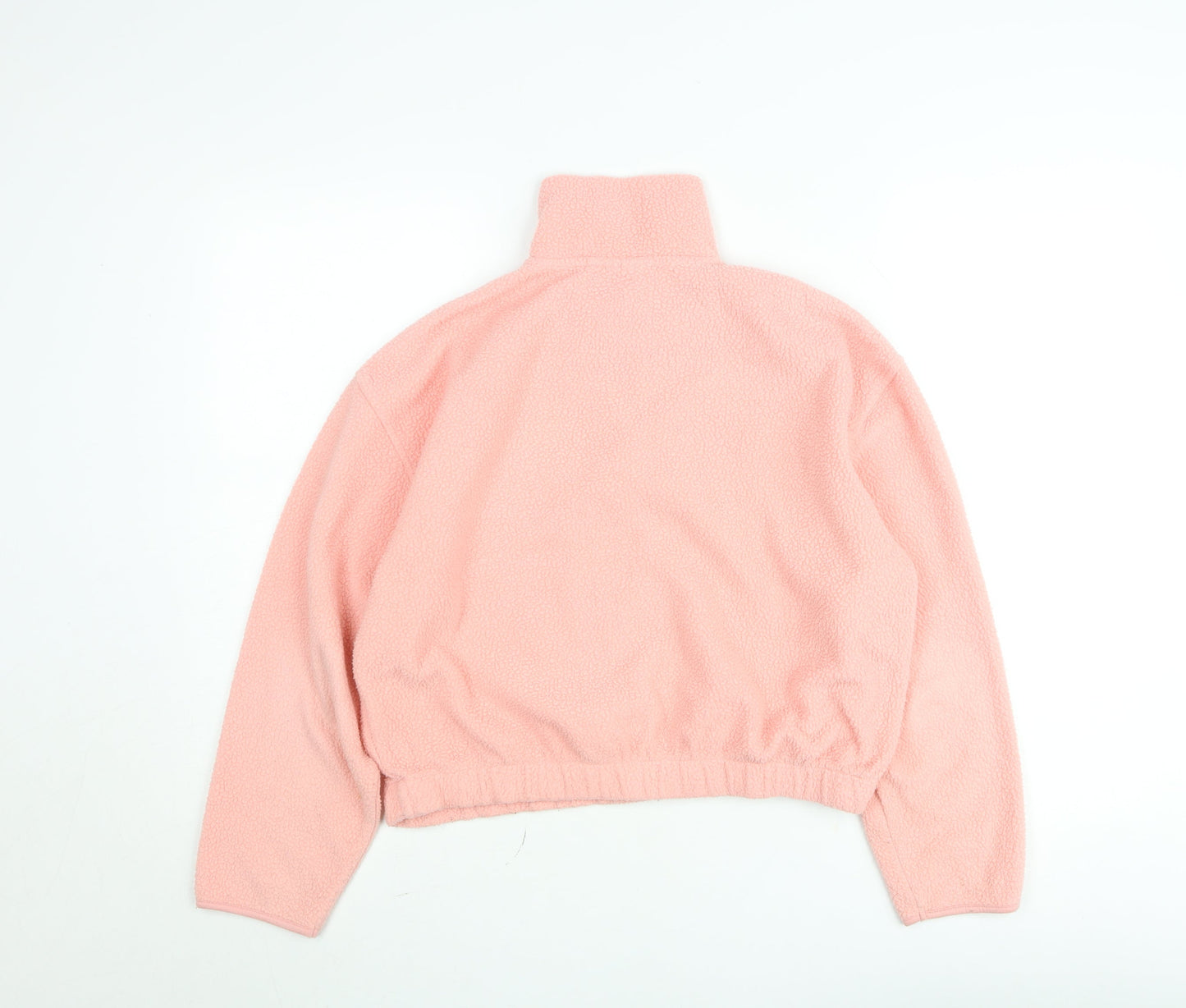 Weekday Women's Pink Fleece Half Zip Pullover Sweatshirt XS