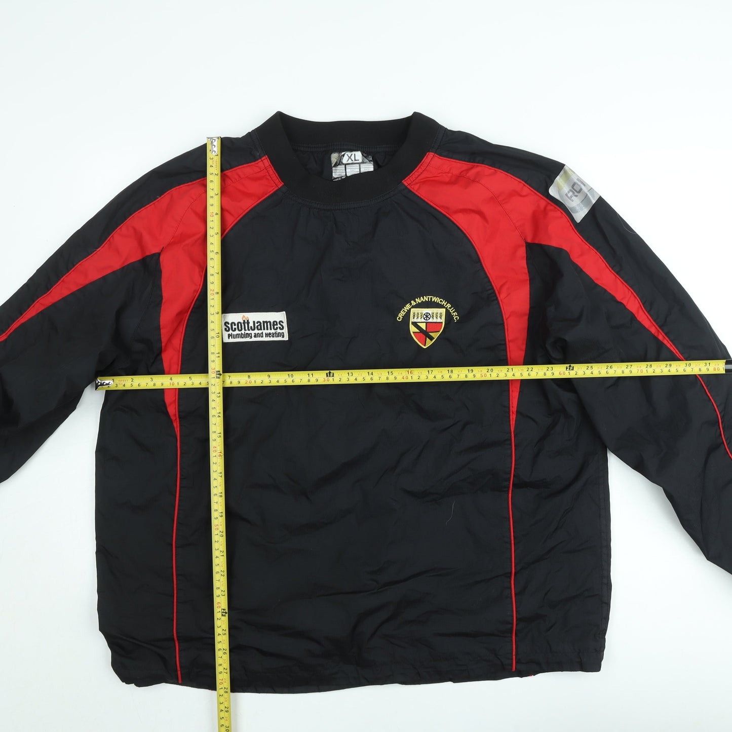 Unbranded Mens Black Red XL Pullover Sweatshirt Reinforced Seams