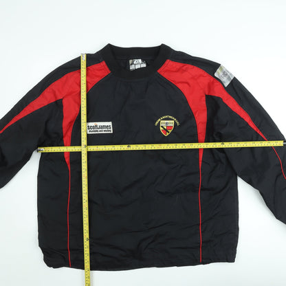 Unbranded Mens Black Red XL Pullover Sweatshirt Reinforced Seams