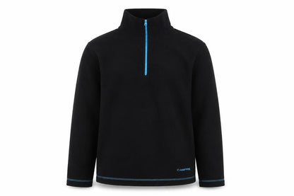 Campri Men's Black Fleece 1/4 Zip Pullover Sweatshirt M