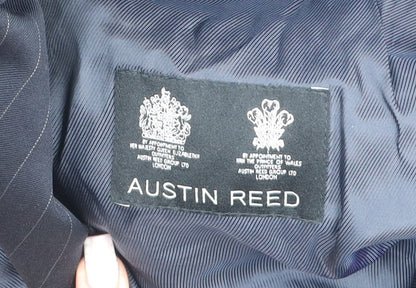 Austin Reed Men's Blue Wool Pinstripe Classic Suit Jacket