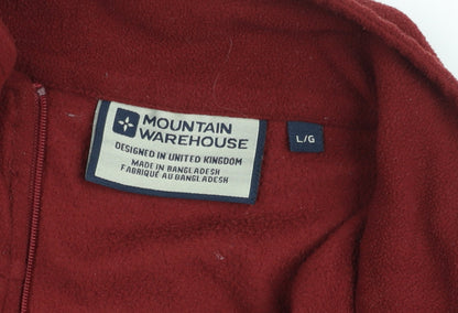 Mens UK Size L Mountain Warehouse Red Pullover Sweatshirt