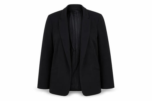 Oasis Women Black Size 12 Single-Breasted Notch Blazer Jacket
