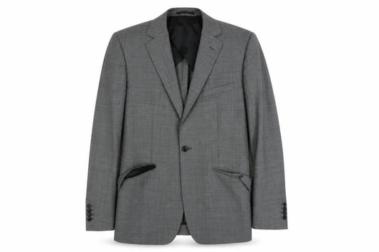 Reiss Men's Grey Check Wool Suit Jacket 36R Classic Formal