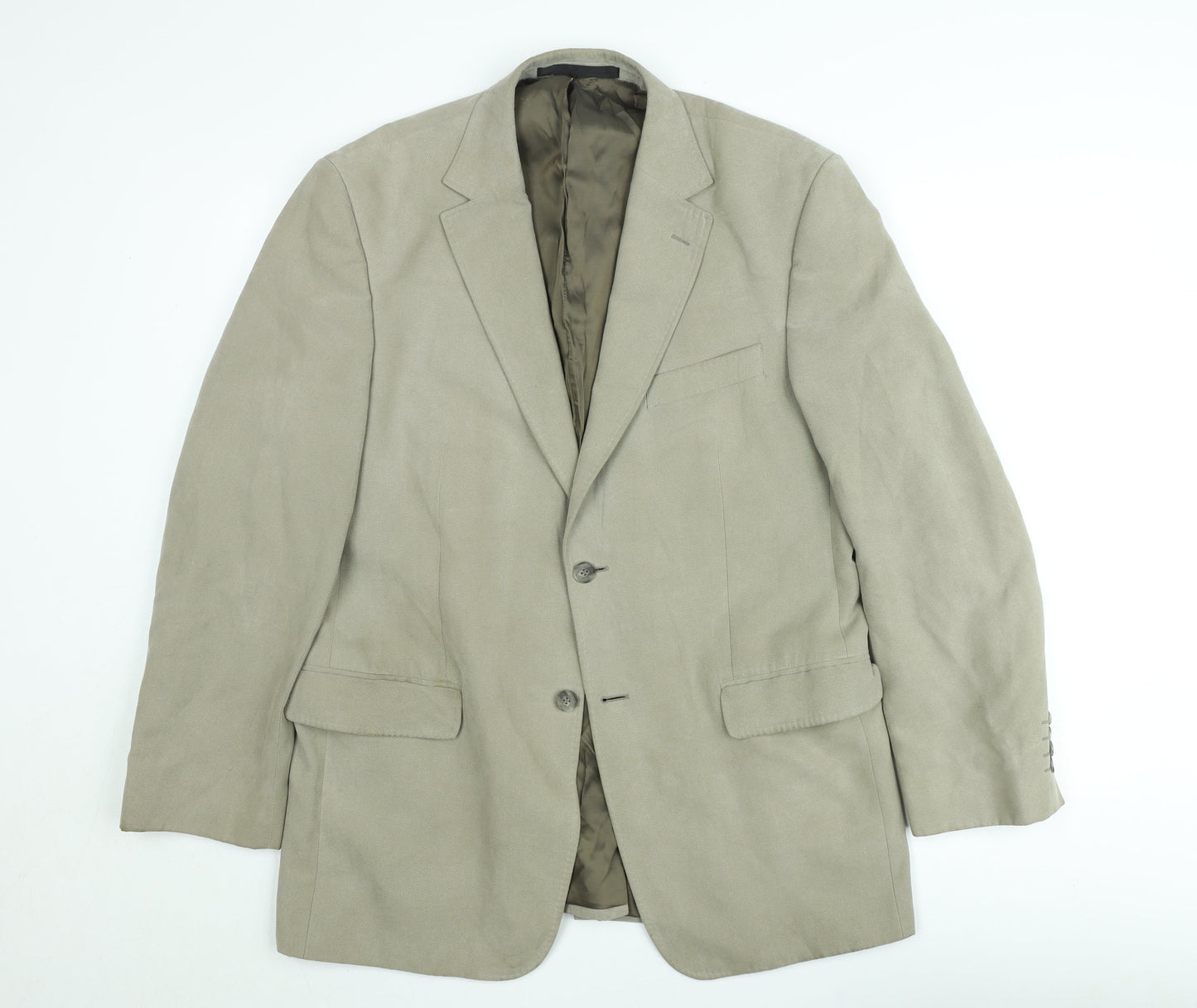 Marks and Spencer Men’s Beige Regular Fit Blazer Jacket 40in M