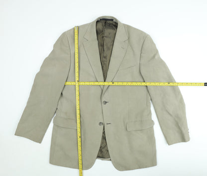 Marks and Spencer Men’s Beige Regular Fit Blazer Jacket 40in M