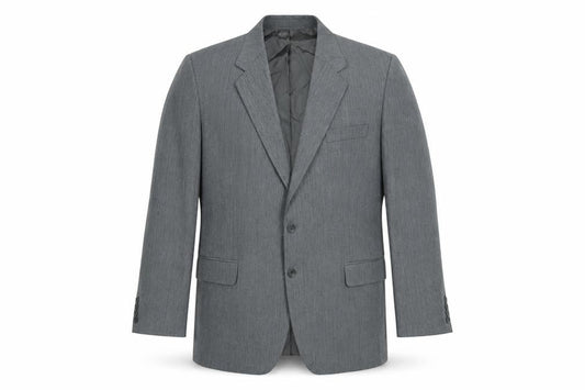 Marks and Spencer St Michael Men's Grey 44 Short Wool Blend Blazer Jacket