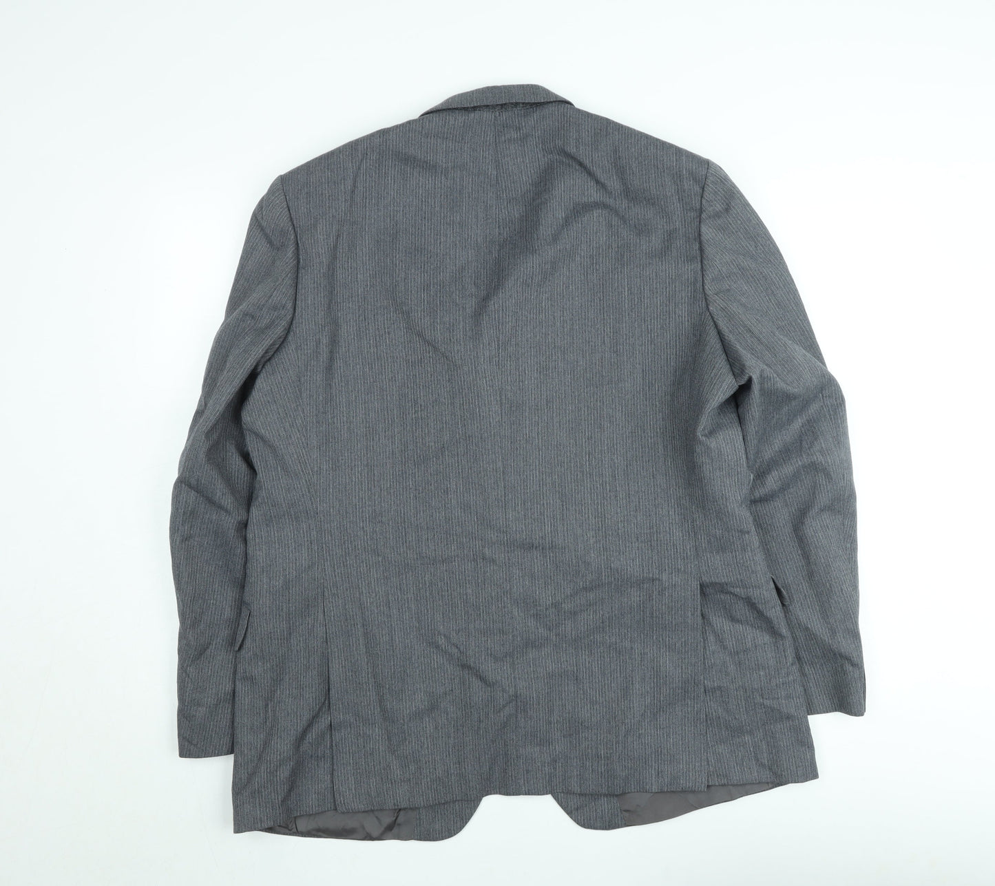 Marks and Spencer St Michael Men's Grey 44 Short Wool Blend Blazer Jacket