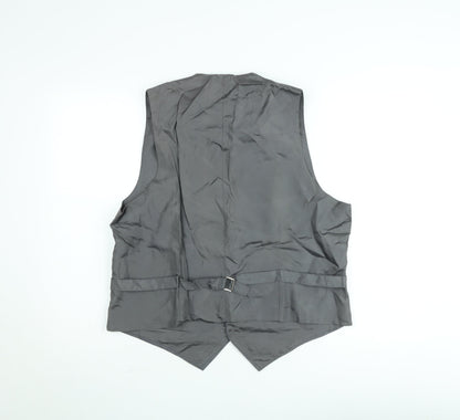Marks and Spencer St Michael Men's Grey Wool Waistcoat 44 Short Classic Fit