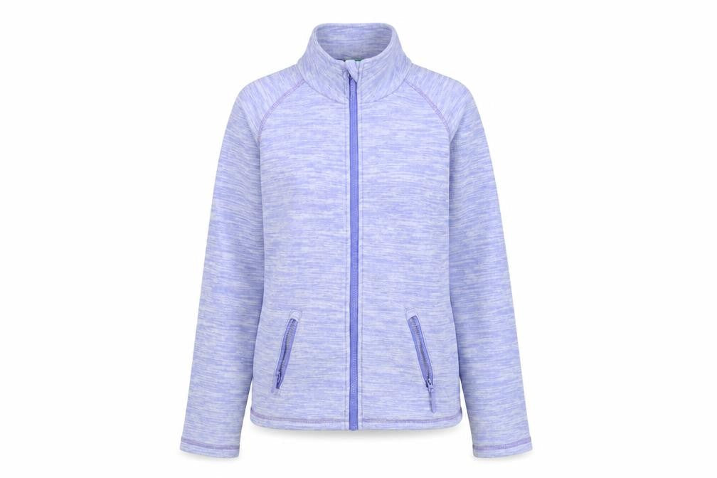 Front view of Mountain Warehouse Teens Purple Full Zip Hoodie Sweatshirt 11-12Y Fleece