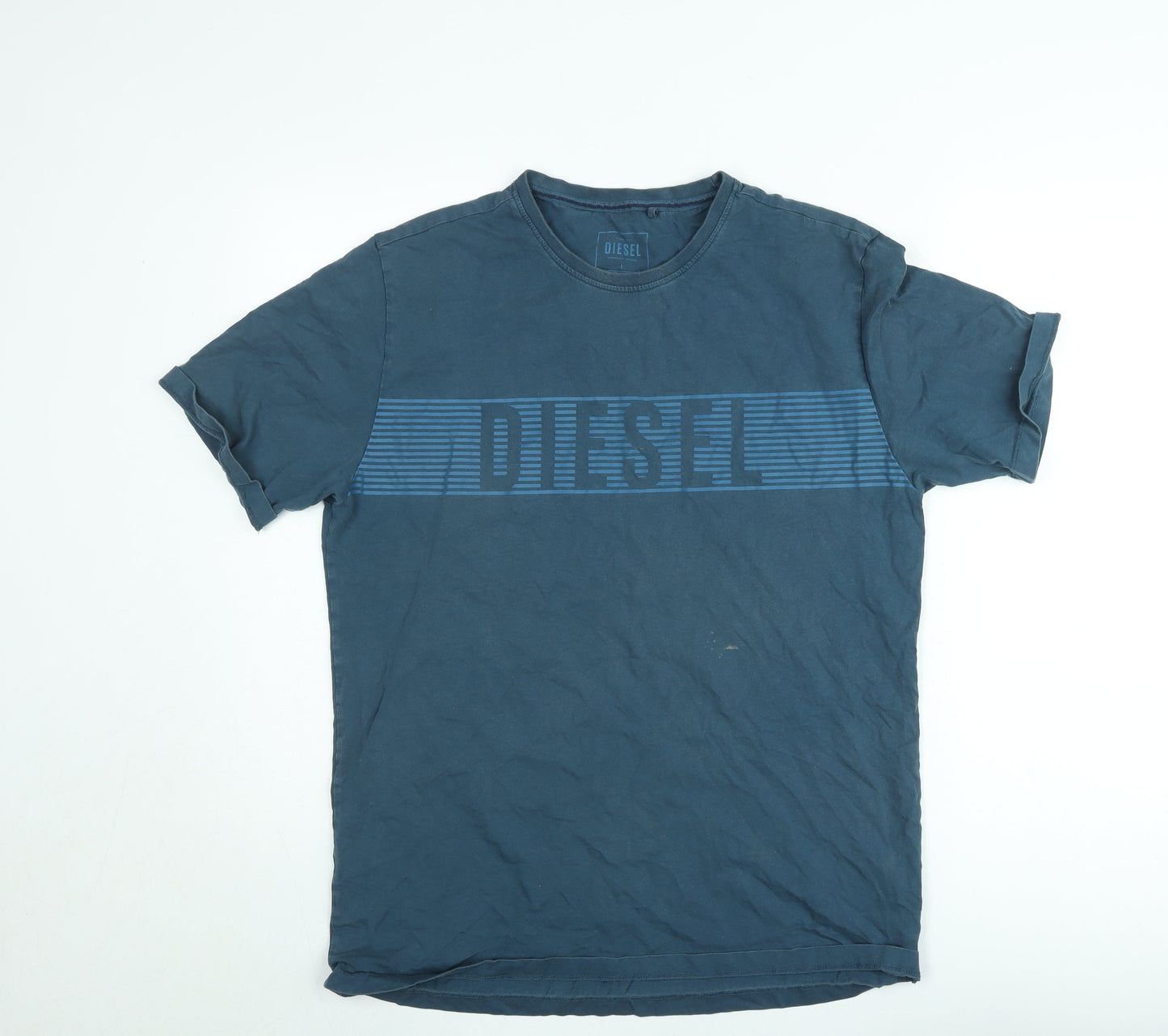 Mens UK Size L Diesel Blue  T-Shirt