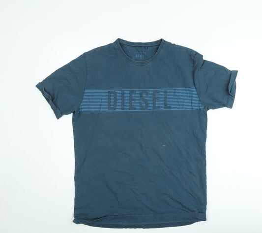 Mens UK Size L Diesel Blue  T-Shirt