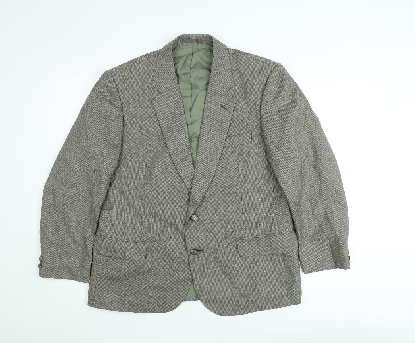 Marks and Spencer St Michael Men's Green Wool Blend Sport Coat 42 Short Classic Jacket