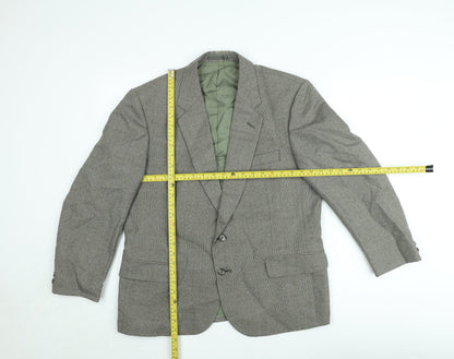 Marks and Spencer St Michael Men's Green Wool Blend Sport Coat 42 Short Classic Jacket
