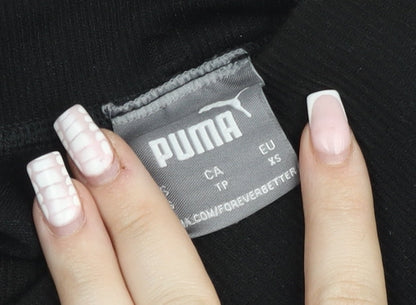 Puma Womens Black XS Compression Biker Activewear Shorts