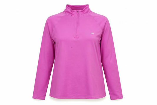 MP Women's Pink Long Sleeve 1/4 Zip Pullover Sweatshirt Size L